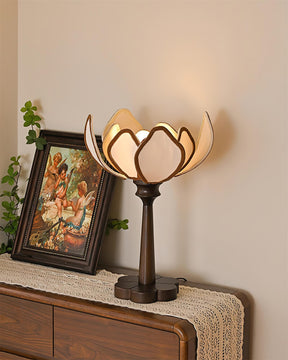 Lampe de Table Écologique - Design Floral et Ambiance Chaleureuse