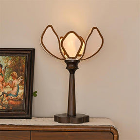 Lampe de Table Écologique - Design Floral et Ambiance Chaleureuse