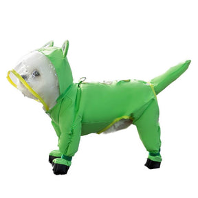 Imperméable pour Chien à Capuche - Protection Complète et Design Amusant