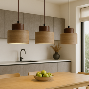 Lampe Suspendue en Pierre de Travertin - Élégance Organique et Atmosphère Chaleureuse
