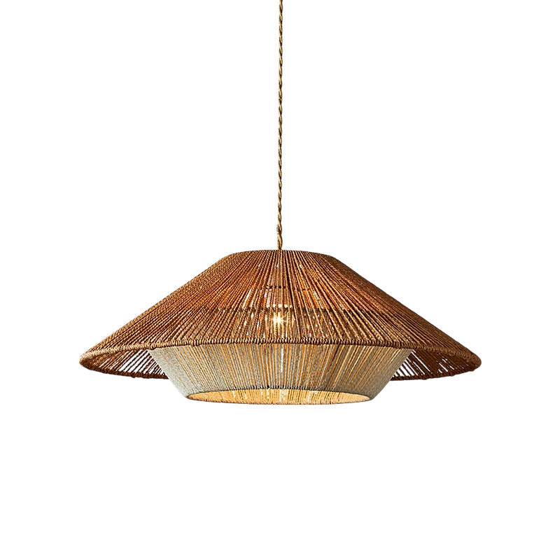 Lampe Suspendue en Bambou Tissé - Élégance Naturelle et Atmosphère Cozy