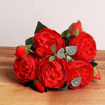 Arrangement de Pivoines en Soie - Élégance Intemporelle et Entretien Facile