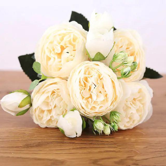 Arrangement de Pivoines en Soie - Élégance Intemporelle et Entretien Facile