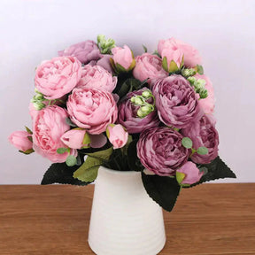 Arrangement de Pivoines en Soie - Élégance Intemporelle et Entretien Facile