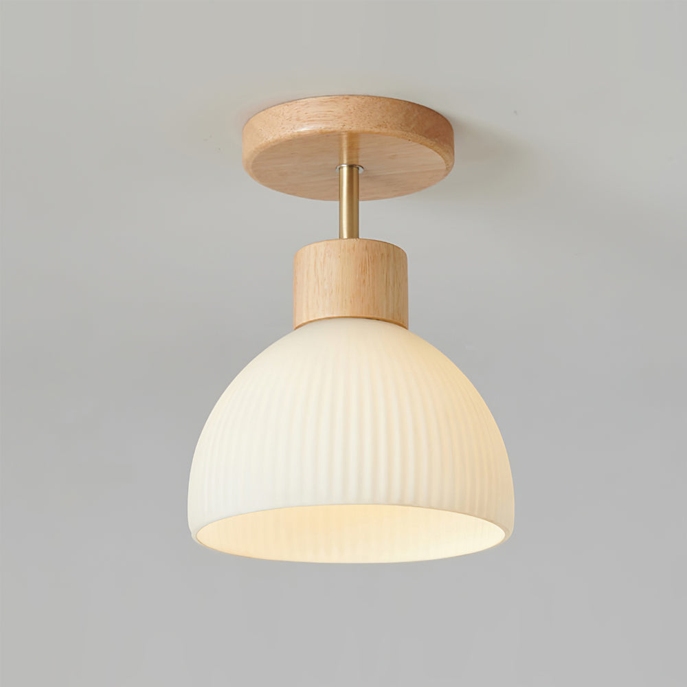Plafonnier en Bois Élégant - Atmosphère Apaisante et Chic