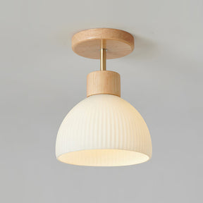 Plafonnier en Bois Élégant - Atmosphère Apaisante et Chic