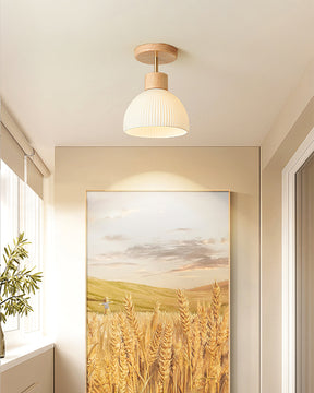 Plafonnier en Bois Élégant - Atmosphère Apaisante et Chic