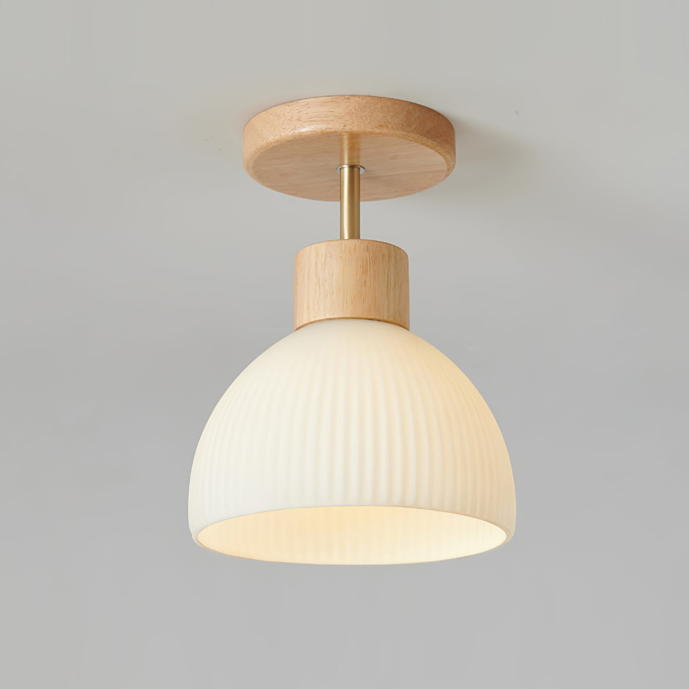 Plafonnier en Bois Élégant - Atmosphère Apaisante et Chic