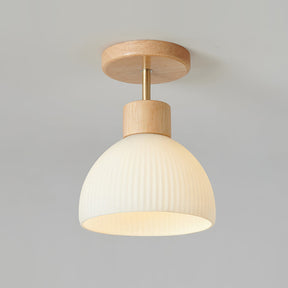 Plafonnier en Bois Élégant - Atmosphère Apaisante et Chic