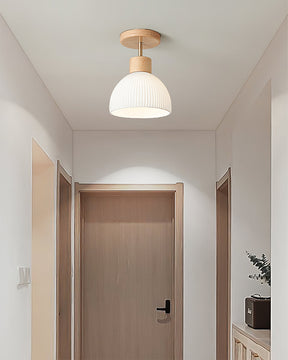 Plafonnier en Bois Élégant - Atmosphère Apaisante et Chic