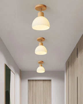 Plafonnier en Bois Élégant - Atmosphère Apaisante et Chic