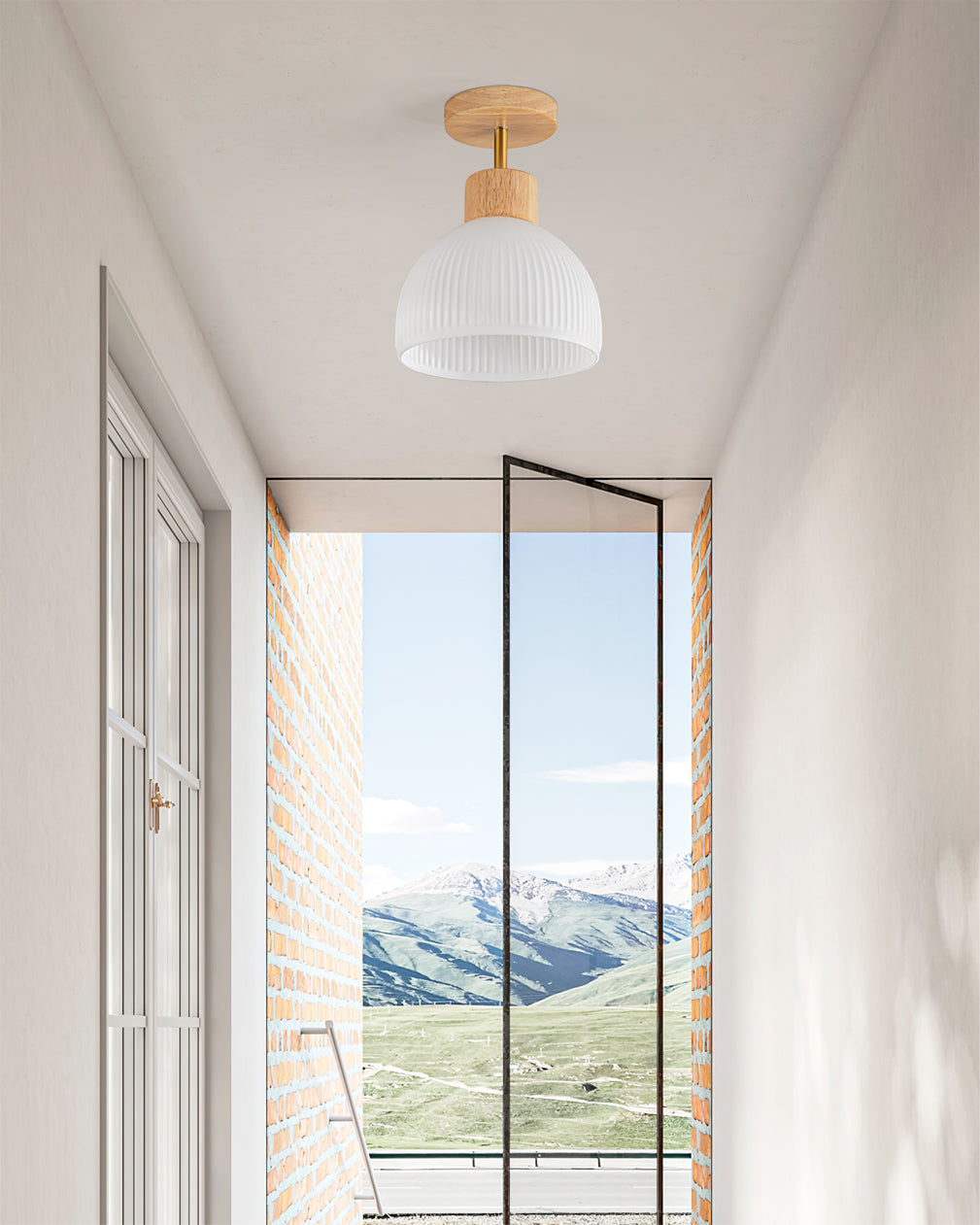 Plafonnier en Bois Élégant - Atmosphère Apaisante et Chic