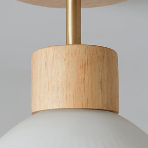 Plafonnier en Bois Élégant - Atmosphère Apaisante et Chic
