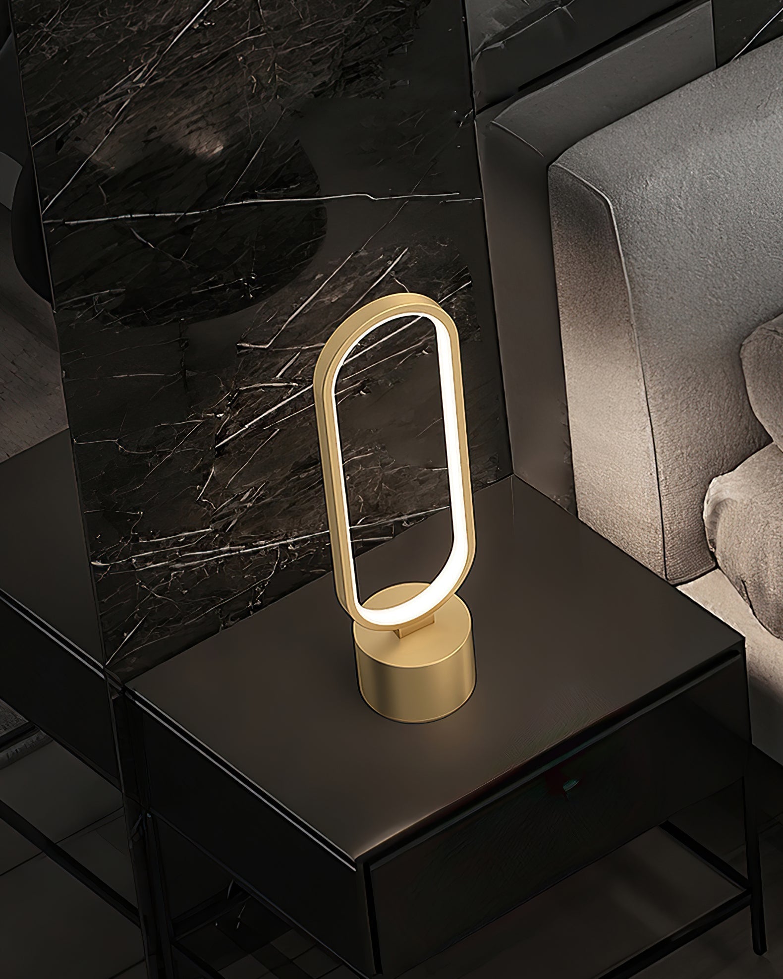 Lampe de Table Élégante - Lumière Chaude et Apaisante