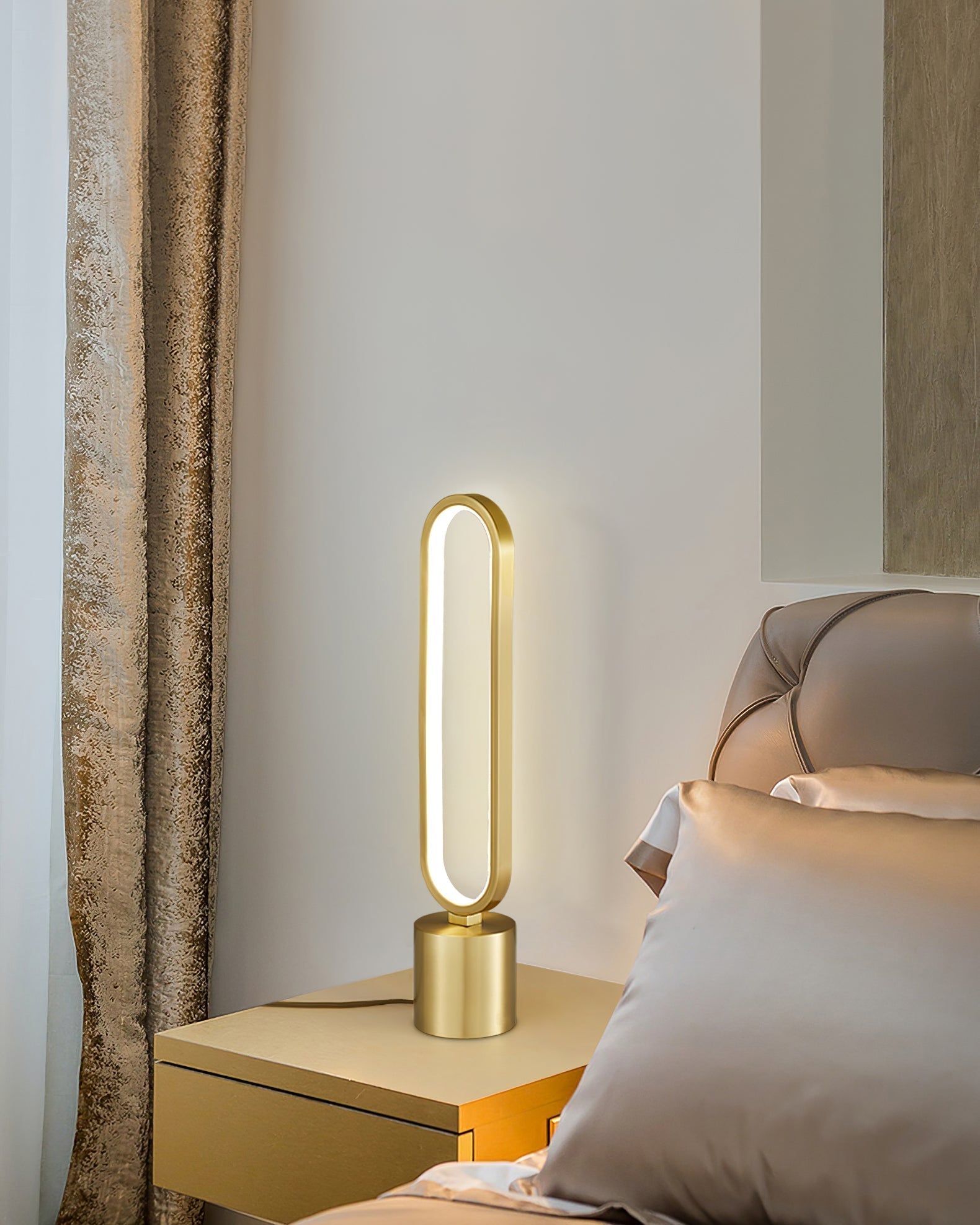 Lampe de Table Élégante - Lumière Chaude et Apaisante