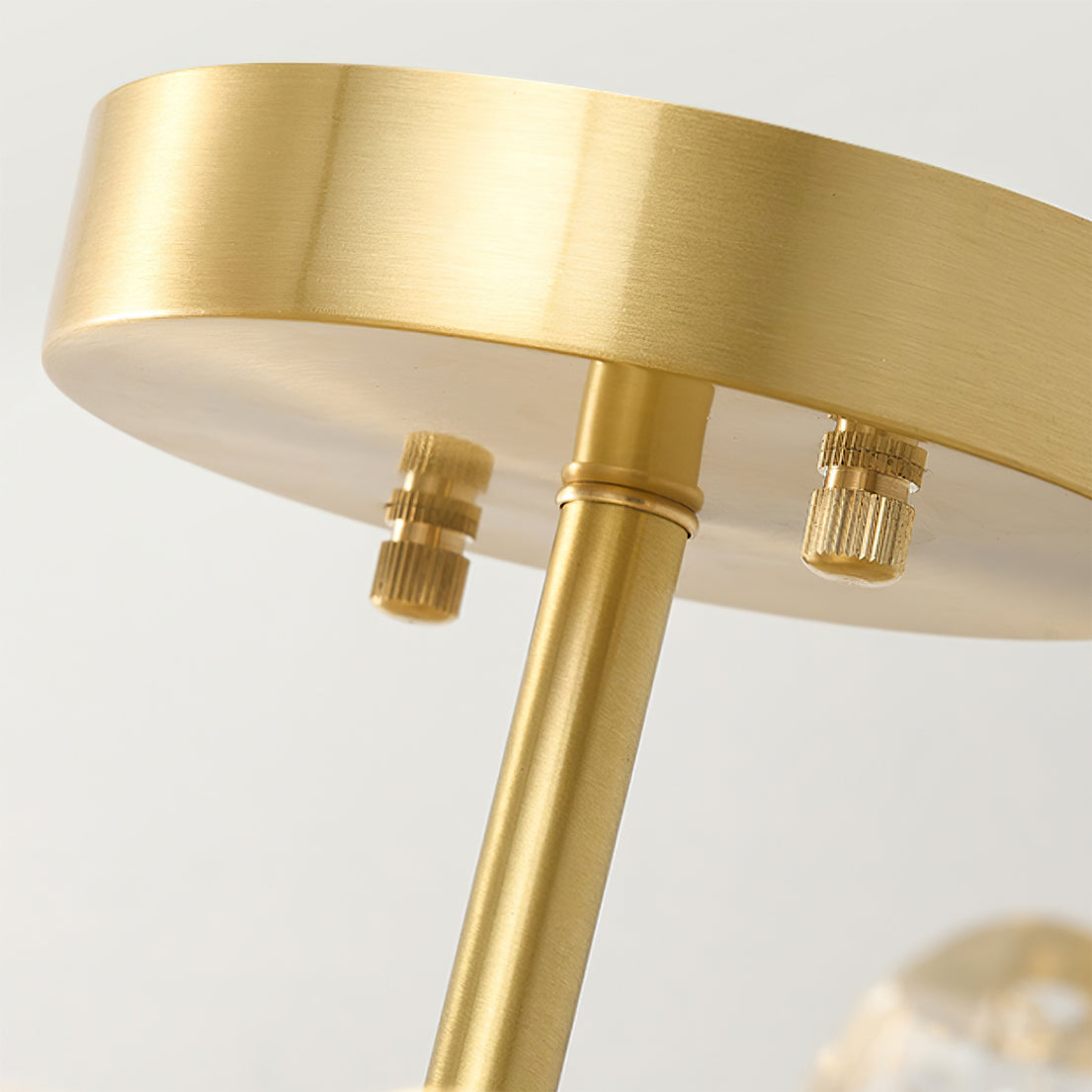Lampe de Plafond en Cristal - Élégance et Lumière Subtile