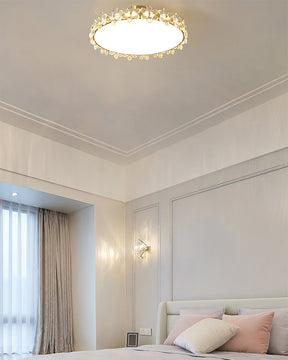 Lampe de Plafond en Cristal - Élégance et Lumière Subtile
