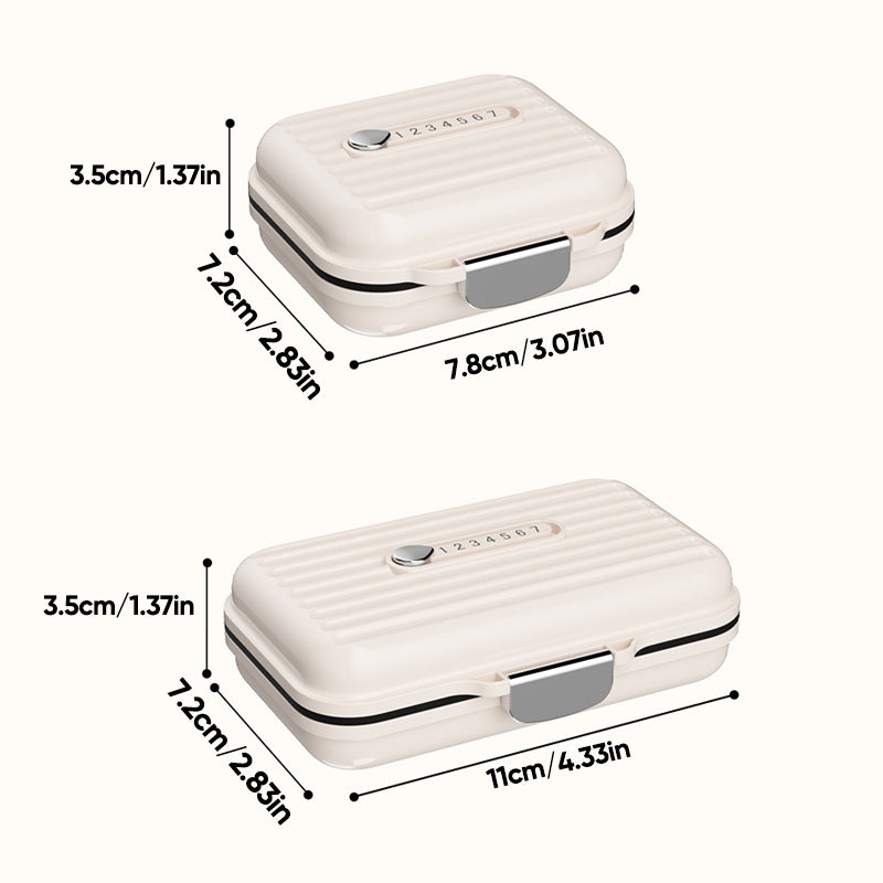 Organisateur de Pilules Portable - Compact et Sûr pour Médicaments