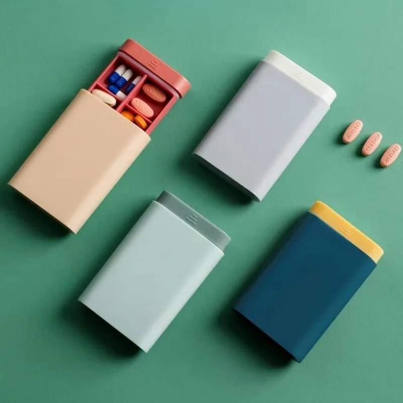Organisateur de Pilules Compact - 6 Compartiments pour Médicaments Accessibles