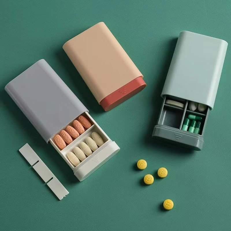 Organisateur de Pilules Compact - 6 Compartiments pour Médicaments Accessibles