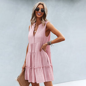 Robe Mini Élégante pour Femmes - Confort et Style Estival Incontournable
