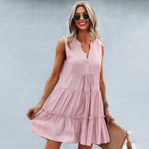 Robe Mini Élégante pour Femmes - Confort et Style Estival Incontournable