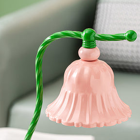Lampe de Table en Verre Rose - Design Élégant et Atmosphère Charmante