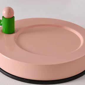 Lampe de Table en Verre Rose - Design Élégant et Atmosphère Charmante