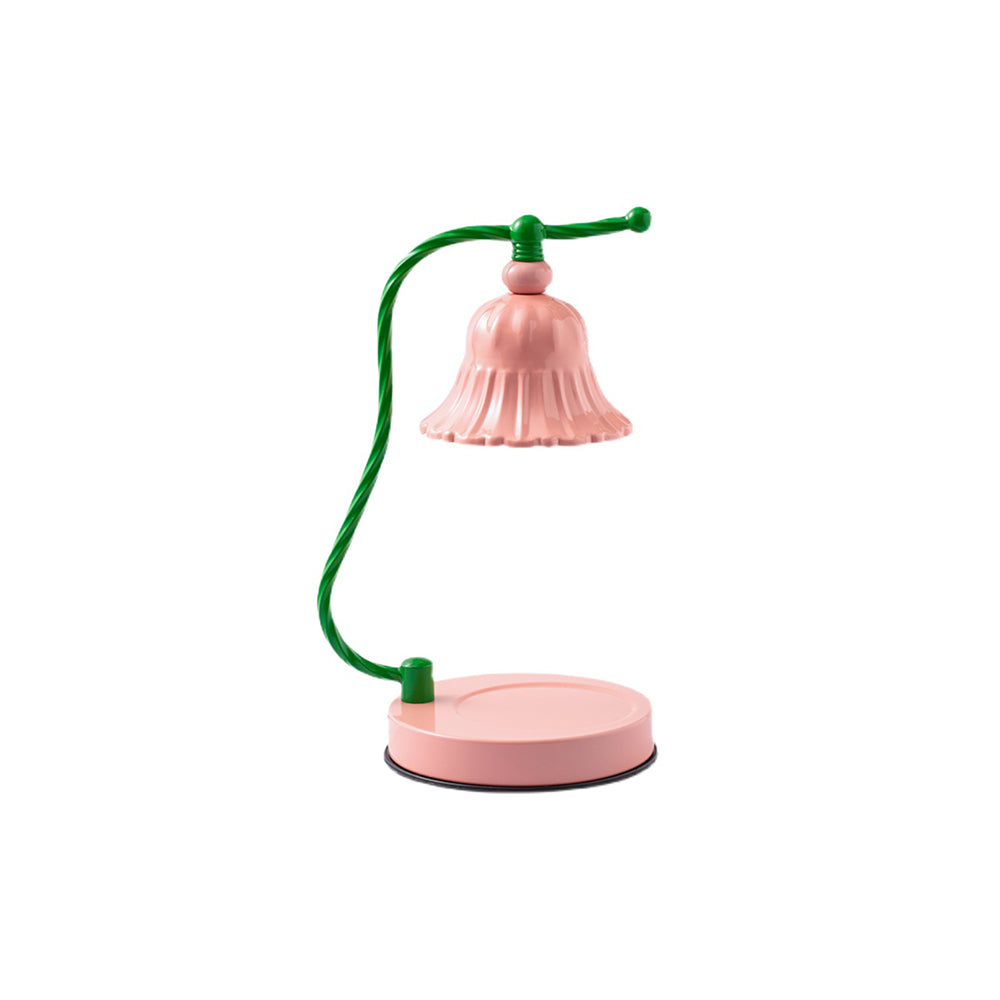 Lampe de Table en Verre Rose - Design Élégant et Atmosphère Charmante