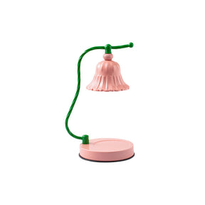 Lampe de Table en Verre Rose - Design Élégant et Atmosphère Charmante