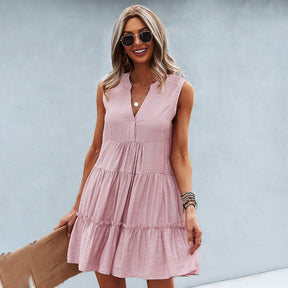 Robe Mini Élégante pour Femmes - Confort et Style Estival Incontournable
