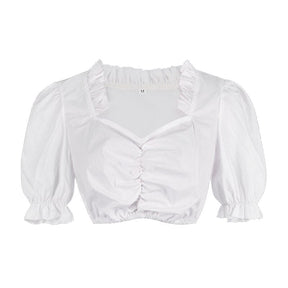 Robe Dirndl Rose Traditionnelle - Avec Tablier Brodé et Blouse Élégante