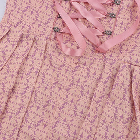 Robe Dirndl Rose Traditionnelle - Avec Tablier Brodé et Blouse Élégante