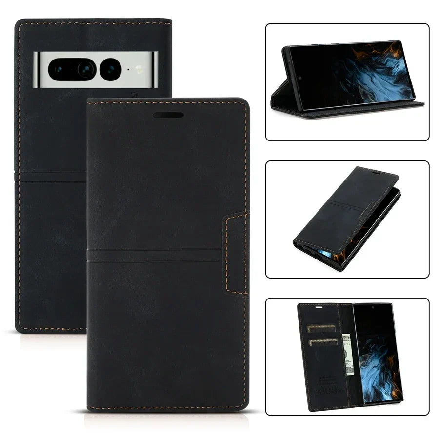 Coque de Téléphone Portefeuille Google Pixel - Durable avec Emplacements pour Cartes