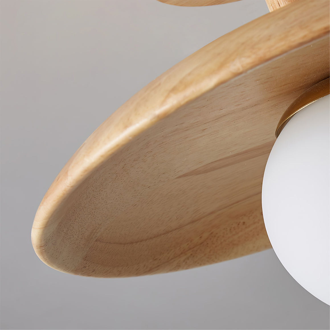 Lampe de Plafond en Bois Naturel - Éclairage Doux et Atmosphérique