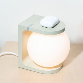 Lampe de Table avec Chargeur Sans Fil - Design Unique et Pratique pour Bureau