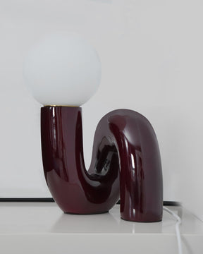 Lampe de Table en Résine et Verre - Design Spiral Élégant et Durable