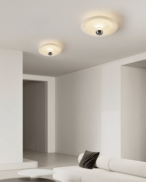 Lampe de Plafond Élégante - Pliages Detaillés et Éclairage Confortable