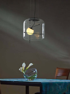 Suspension en Verre Diffusant - Ambiance Calme et Accueillante
