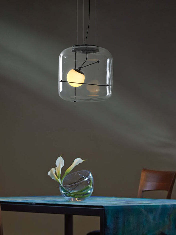 Suspension en Verre Diffusant - Ambiance Calme et Accueillante