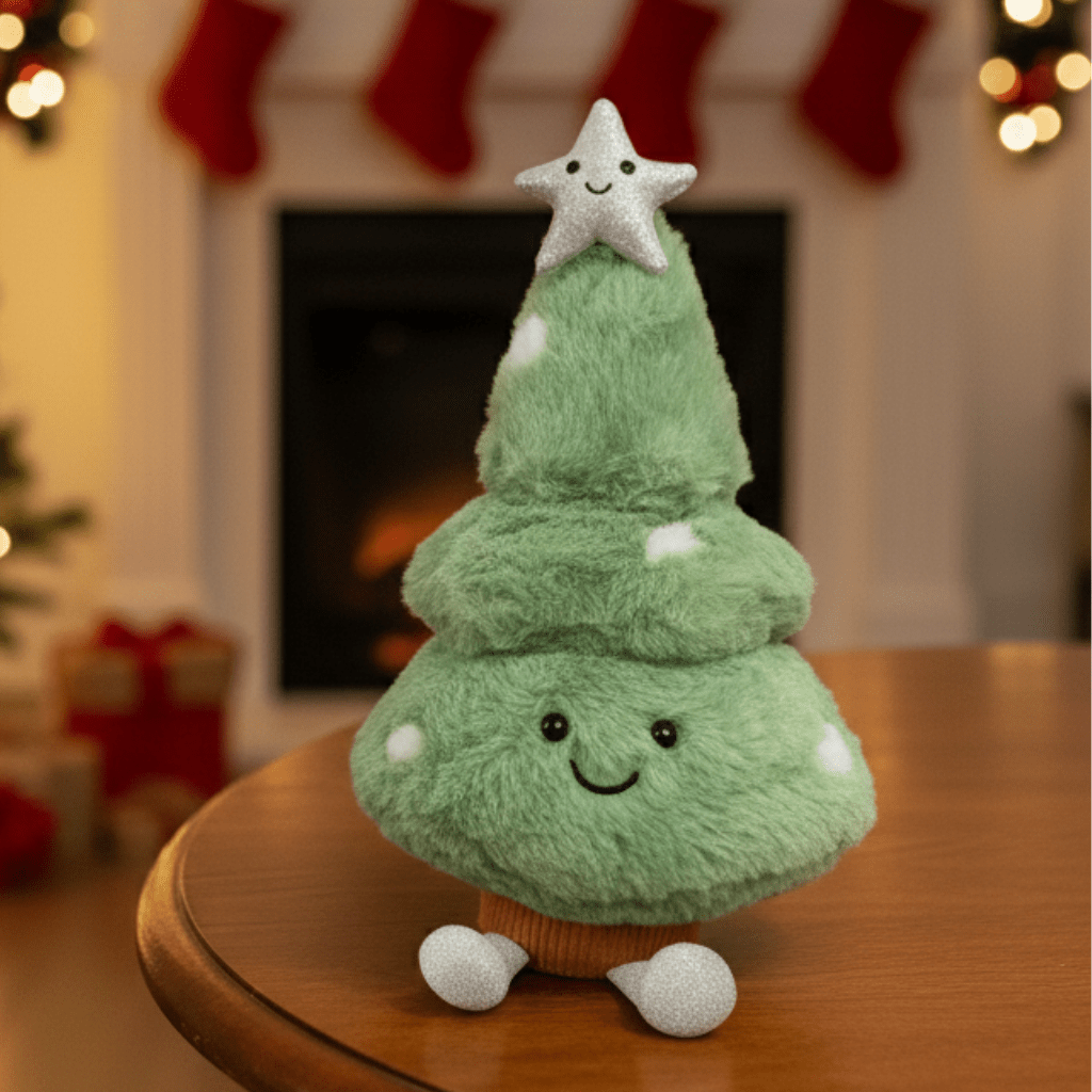 Figurine de Sapin de Noël en Peluche | Douceur et Ambiance Festive Accueillante