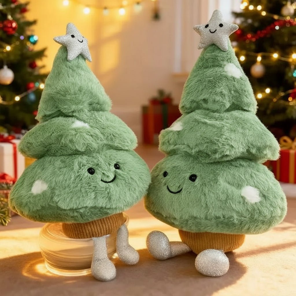 Figurine de Sapin de Noël en Peluche | Douceur et Ambiance Festive Accueillante