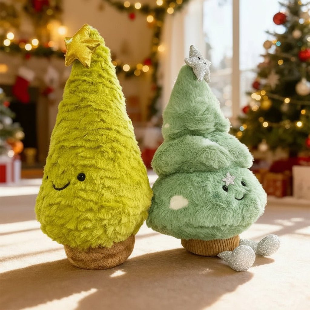 Figurine de Sapin de Noël en Peluche | Douceur et Ambiance Festive Accueillante