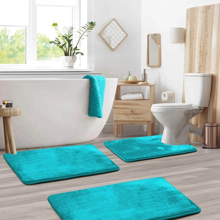 Tapis de Bain en Mousse à Mémoire - Confort Ultime et Séchage Rapide