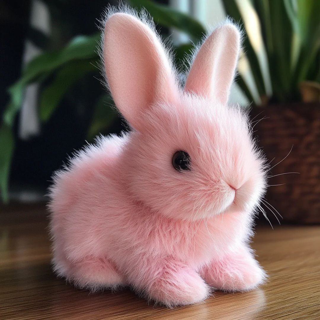 Jouet en Peluche Lapin Doux - Fourrure Ultra-Douce et Détails Réalistes