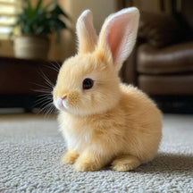 Jouet en Peluche Lapin Doux - Fourrure Ultra-Douce et Détails Réalistes