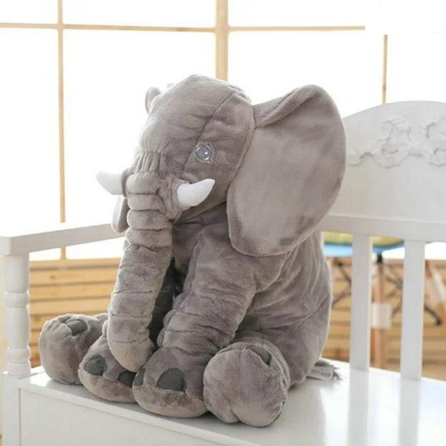 Coussin Peluche Éléphant Bébé - Doux et Sécurisé pour les Bébés