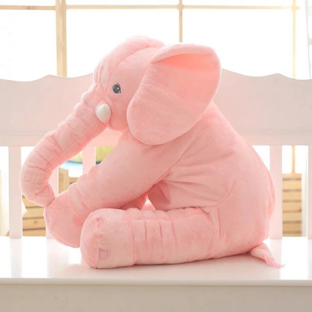 Coussin Éléphant en Peluche - Confort Super Doux pour Bébés et Tout-Petits