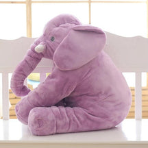 Coussin Éléphant en Peluche - Confort Super Doux pour Bébés et Tout-Petits