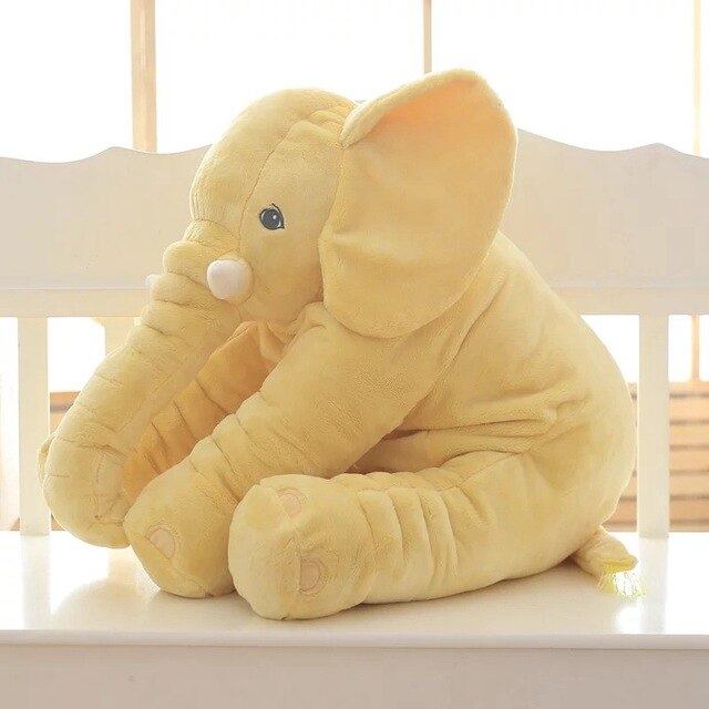 Coussin Éléphant en Peluche - Confort Super Doux pour Bébés et Tout-Petits